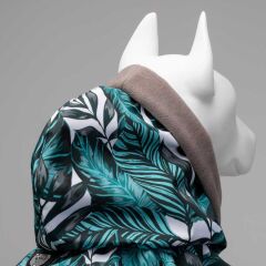 Lindodogs Aqua Black İçi Polarlı Su Geçirmez Köpek Yağmurluğu