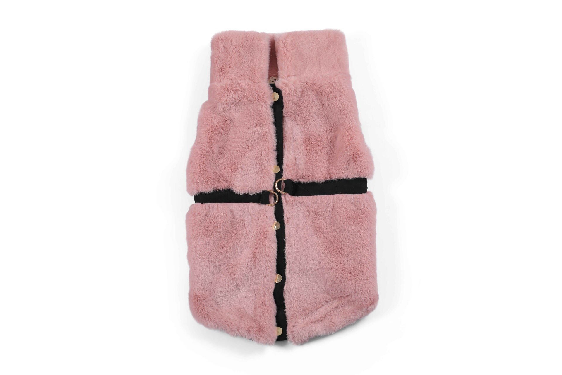 ChiChi Pembe Peluş Köpek Yeleği – Yumuşak, Sıcak ve Konforlu (Small)