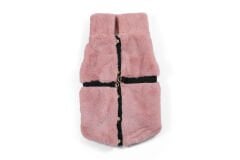 ChiChi Pembe Peluş Köpek Yeleği – Yumuşak, Sıcak ve Konforlu (Small)
