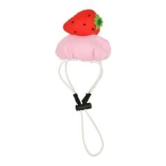 FRUİT POP CAP PINK KEDİ KÖPEK TOKASI ÇİLEKLİ