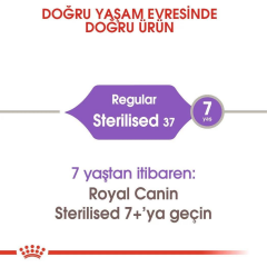 Regular Sterilised 37 Kısır Kediler için Kedi Maması 2 Kg