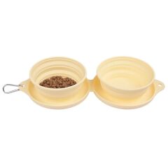 OLCHİ SMILE DUAL BOWL İKİ MAMA VE SEYAHAT SULUĞU SARI