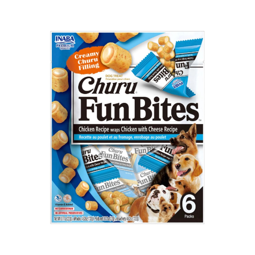 CHURU FUN BİTES STİCKS TAVUK SARGILI&PEYNİRLİ KÖPEK ÖDÜL 22GR