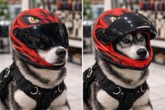 MİNİ CAM HEDİYELİ KAPALI KASK NO1