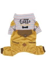 Pawstar İndigo Çizgili Köpek Tulumu – Rahat, Esnek, Şık Tasarım (2XL)