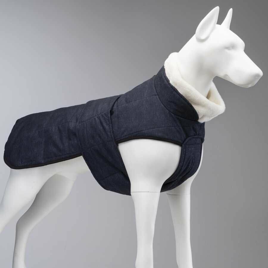 Luxury Plus Dark Blue Köpek Montu – Sıcak Tutucu, Şık, Rahat (No:3)