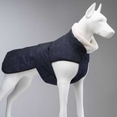 Luxury Plus Dark Blue Köpek Montu – Sıcak Tutucu, Şık, Rahat (No:5)
