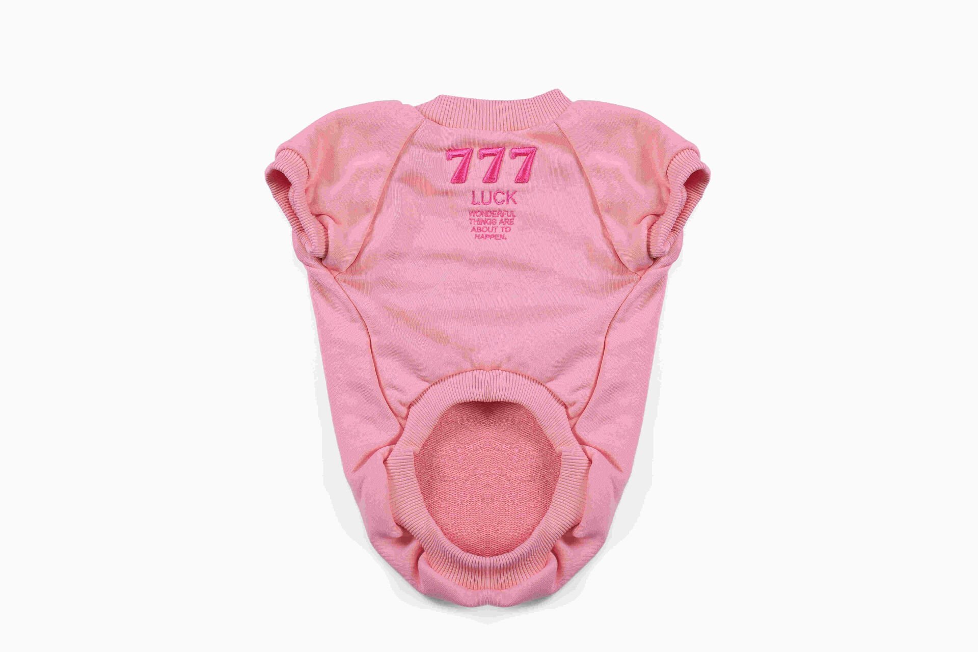 ChiChi 777 Manifest Köpek Sweatshirt – Pembe, Rahat ve Yumuşak Dokulu (Medium)