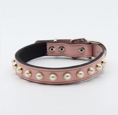 Glipet Renkli Taşlı Deri Köpek Tasma