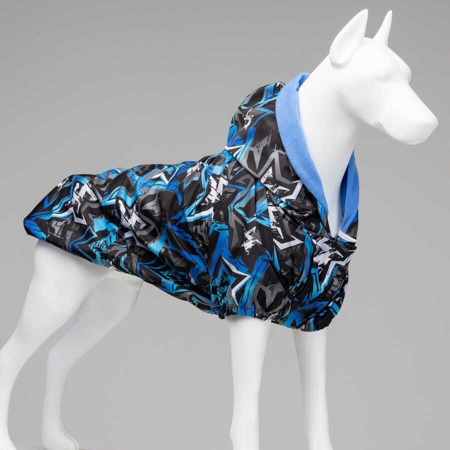 Lindodogs Bluestar İçi Polarlı Su Geçirmez Köpek Yağmurluğu
