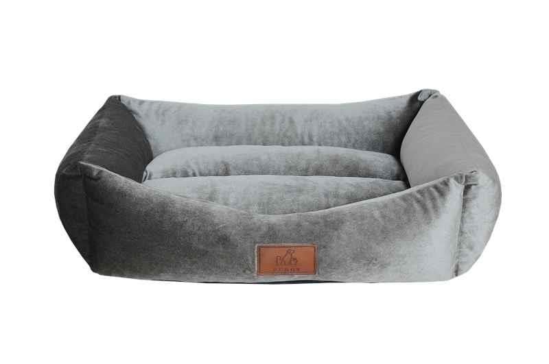Peggy Luna Gri Kedi ve Köpekler için Yatak – Kaydırmaz Taban, Elyaf Dolgulu
