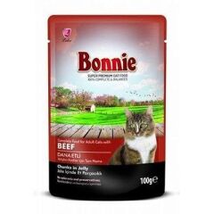 Dana Etli Pouch Jelly Yetişkin Kedi Yaş Maması 100 Gr