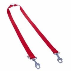 Doggie Dokuma Çift Köpek Gezdirme Aparatı – El Yapımı, Dayanıklı Nylon