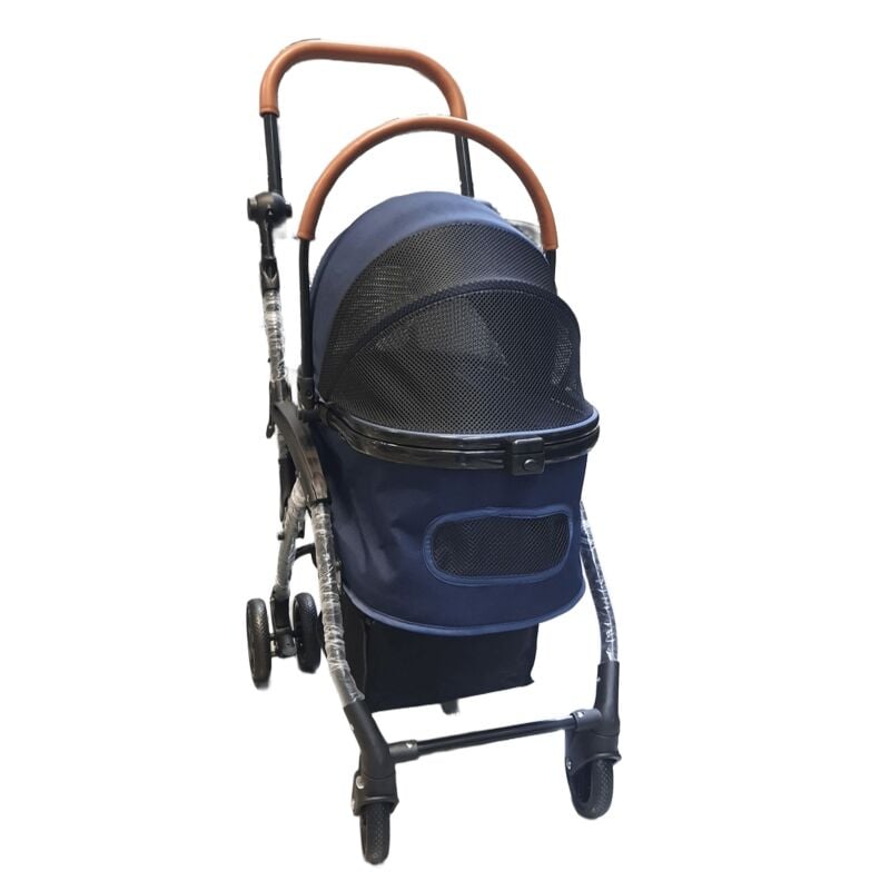 TOMMY EVCİL HAYVAN ARABASI 76,5x48x99 CM LACİVERT MAX 15 KG