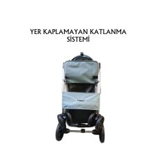 TOMMY EVCİL HAYVAN ARABASI 78x46x99,54 CM TURKUAZ MAX 15 KG