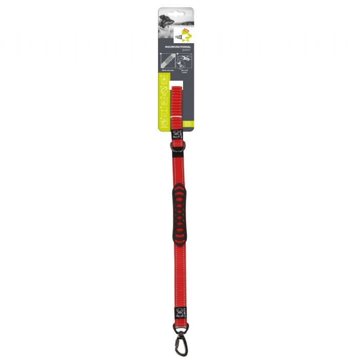 M-Pets Flex Pro Köpek Gezdirme Tasması | Konforlu ve Güvenli Yürüyüş Kırmızı