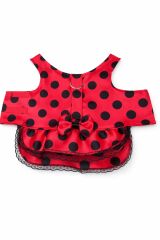 LOLİKA KIRMIZI PUANTİYELİ ELBİSE NO: 2