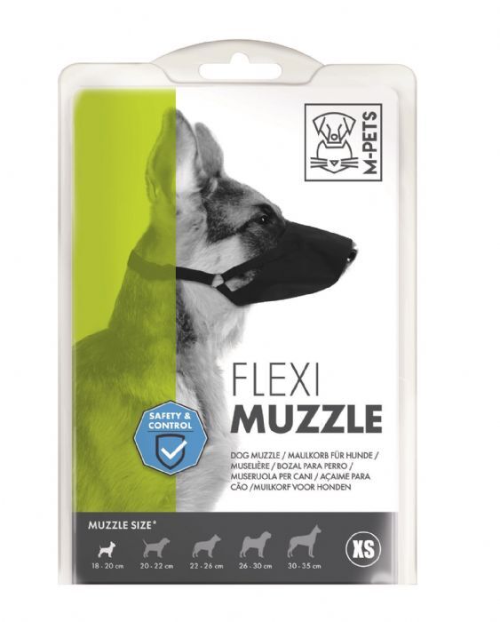 M-Pets Flexi Ayarlanabilir Bez Köpek Ağızlığı – Konforlu ve Yıkanabilir XS